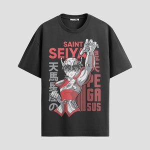 Playera urbana de anime y gaming ExtraLife MX, corte Standard Fit unisex ligero y transpirable en color Deep Black y Pure White, ropa de uso diario para gym y casual.