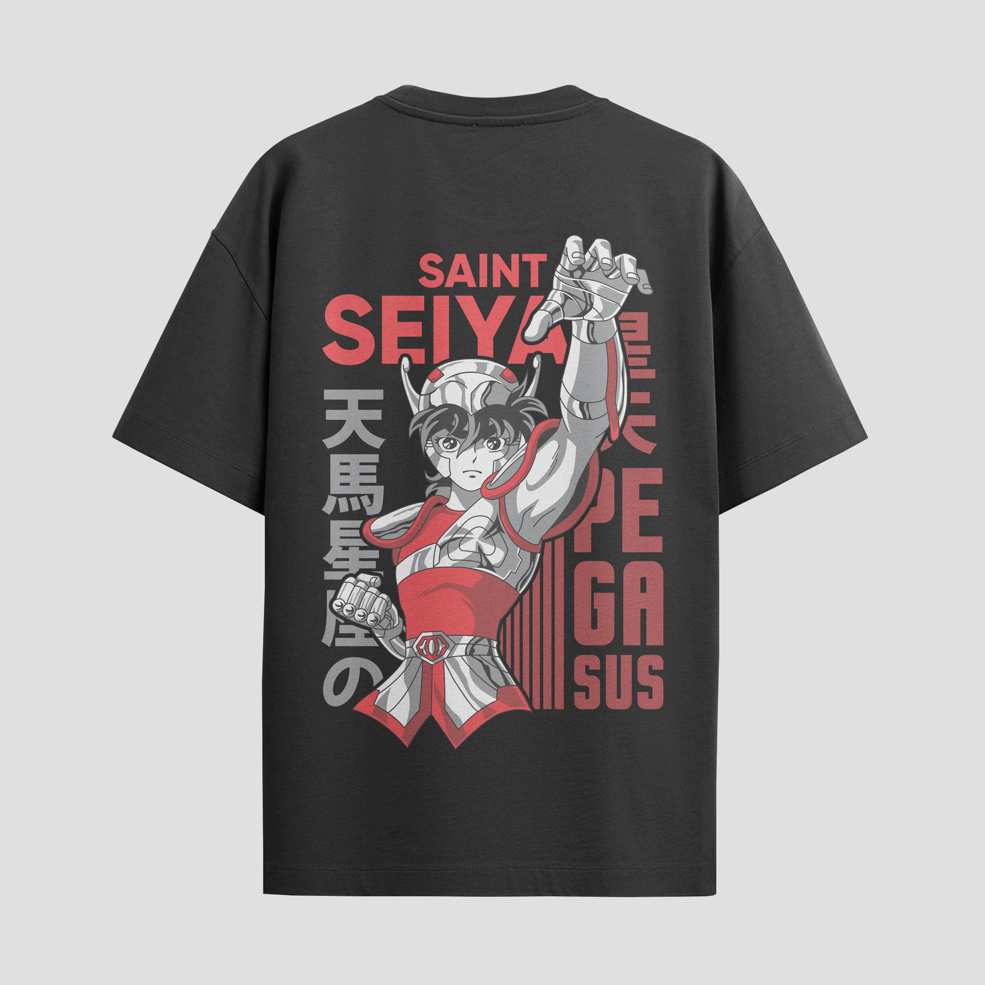 Playera urbana de anime y gaming ExtraLife MX, corte Standard Fit unisex ligero y transpirable en color Deep Black y Pure White, ropa de uso diario para gym y casual.