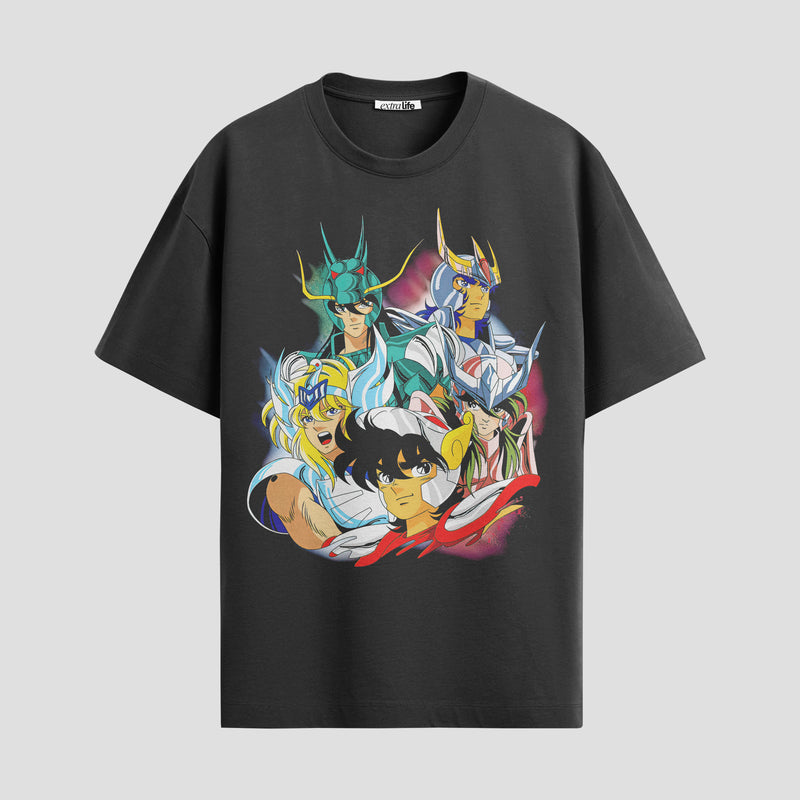 Playera urbana de anime y gaming ExtraLife MX, corte Standard Fit unisex ligero y transpirable en color Deep Black y Pure White, ropa de uso diario para gym y casual.