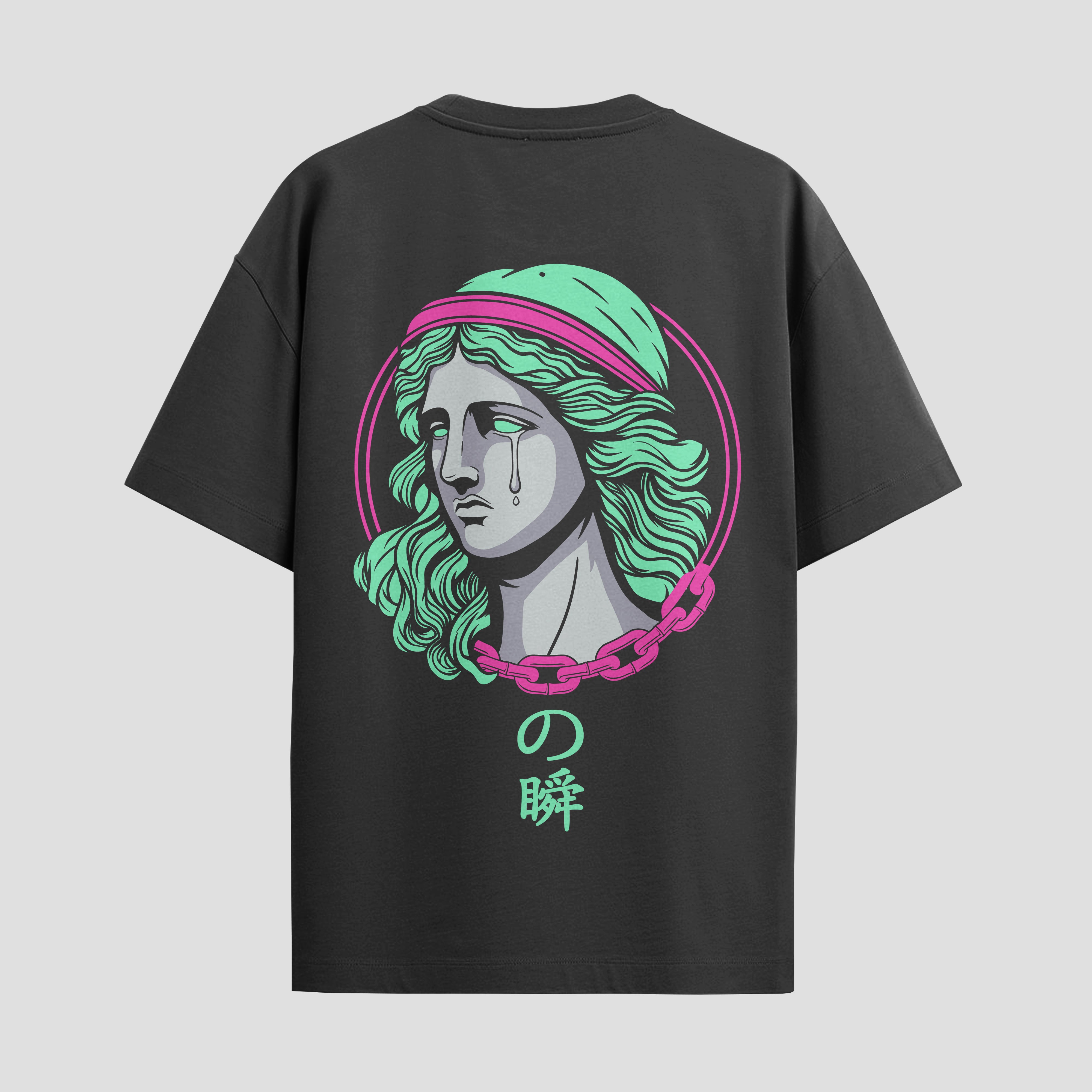 Playera urbana de anime y gaming ExtraLife MX, corte Standard Fit unisex ligero y transpirable en color Deep Black y Pure White, ropa de uso diario para gym y casual.