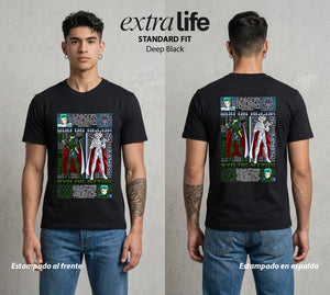 Los Caballeros del Cosmos | El Pegaso del Bien #03803 - Playera Standard Fit | Deep Black - Foto en modelo