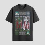 Playera urbana de anime y gaming ExtraLife MX, corte Standard Fit unisex ligero y transpirable en color Deep Black y Pure White, ropa de uso diario para gym y casual.