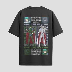 Playera urbana de anime y gaming ExtraLife MX, corte Standard Fit unisex ligero y transpirable en color Deep Black y Pure White, ropa de uso diario para gym y casual.