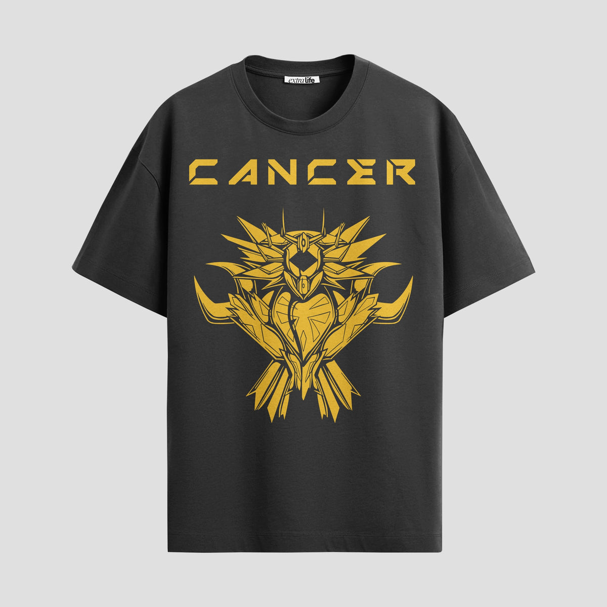 Playera urbana de anime y gaming ExtraLife MX, corte Classic Premium unisex ligero y transpirable en color Deep Black y Pure White, ropa de uso diario para gym y casual.