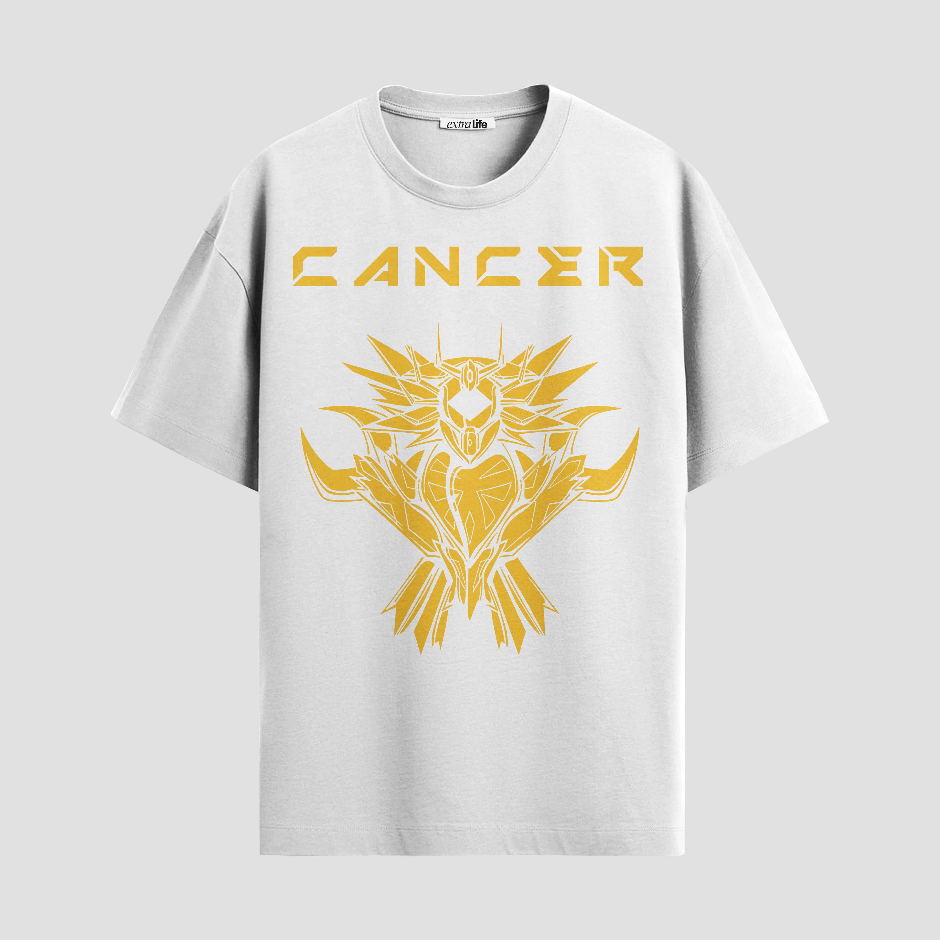 Playera urbana de anime y gaming ExtraLife MX, corte Standard Fit unisex ligero y transpirable en color Deep Black y Pure White, ropa de uso diario para gym y casual.