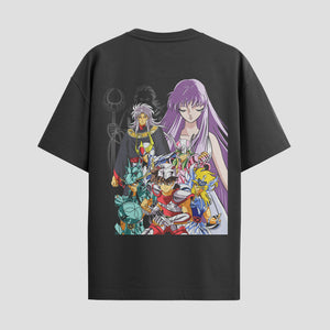 Playera urbana de anime y gaming ExtraLife MX, corte Standard Fit unisex ligero y transpirable en color Deep Black y Pure White, ropa de uso diario para gym y casual.