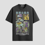 Playera urbana de anime y gaming ExtraLife MX, corte Standard Fit unisex ligero y transpirable en color Deep Black y Pure White, ropa de uso diario para gym y casual.