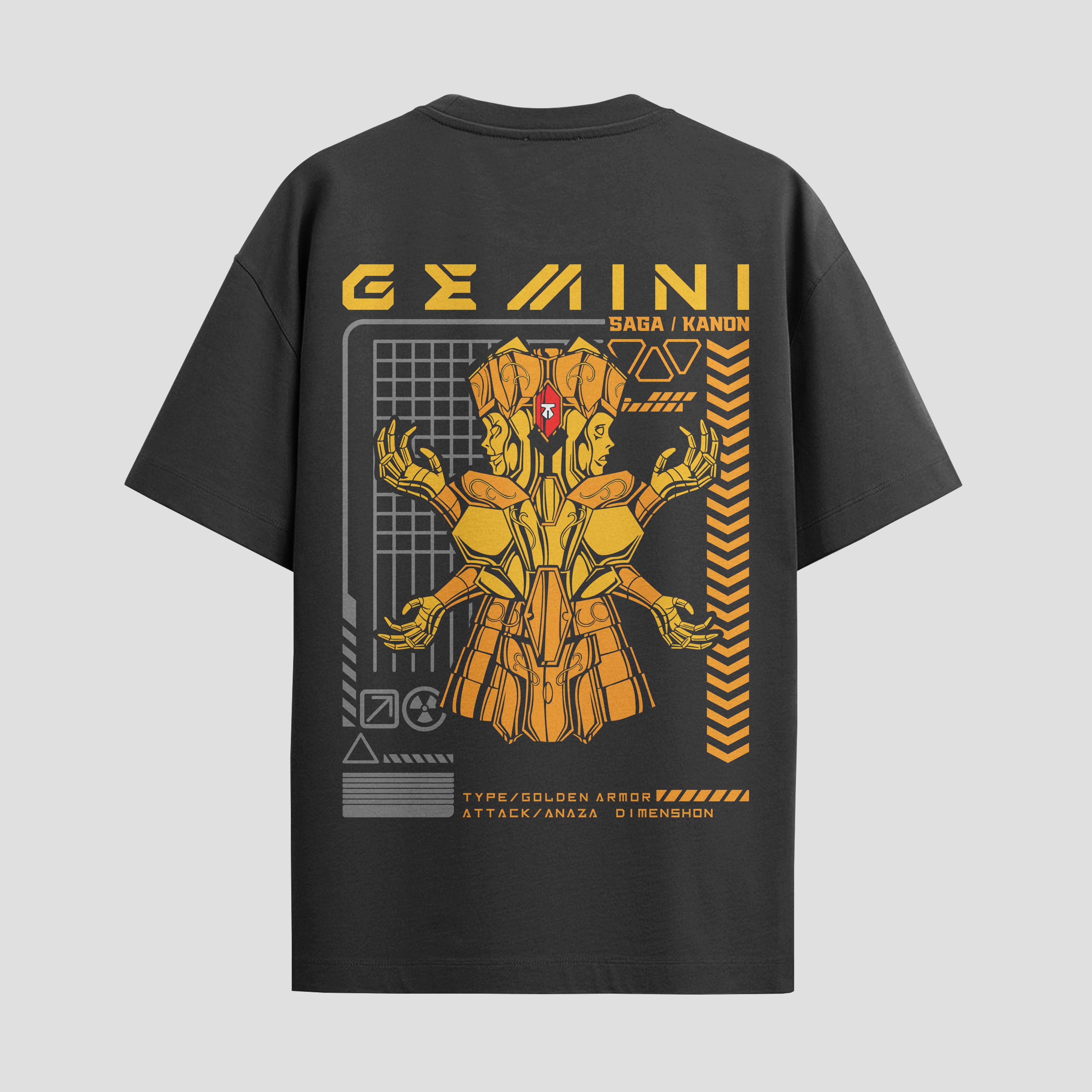 Playera urbana de anime y gaming ExtraLife MX, corte Standard Fit unisex ligero y transpirable en color Deep Black y Pure White, ropa de uso diario para gym y casual.