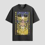 Playera urbana de anime y gaming ExtraLife MX, corte Standard Fit unisex ligero y transpirable en color Deep Black y Pure White, ropa de uso diario para gym y casual.