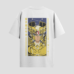 Playera urbana de anime y gaming ExtraLife MX, corte Standard Fit unisex ligero y transpirable en color Deep Black y Pure White, ropa de uso diario para gym y casual.