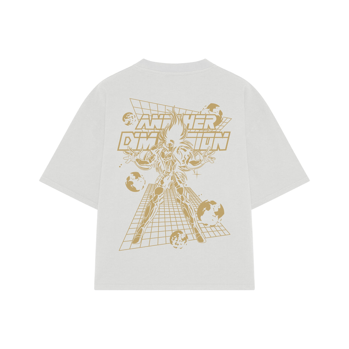 Playera streetwear premium de anime y gaming ExtraLife MX, corte oversized drop shoulder ligero y fresco en color Deep Black y Off-White, moda urbana mexicana de culto.