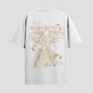 Playera urbana de anime y gaming ExtraLife MX, corte Standard Fit unisex ligero y transpirable en color Deep Black y Pure White, ropa de uso diario para gym y casual.