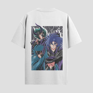 Playera urbana de anime y gaming ExtraLife MX, corte Standard Fit unisex ligero y transpirable en color Deep Black y Pure White, ropa de uso diario para gym y casual.