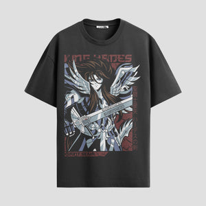 Playera urbana de anime y gaming ExtraLife MX, corte Standard Fit unisex ligero y transpirable en color Deep Black y Pure White, ropa de uso diario para gym y casual.