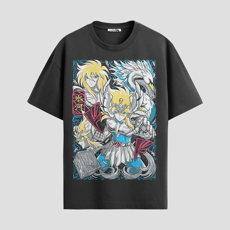 Playera urbana de anime y gaming ExtraLife MX, corte Standard Fit unisex ligero y transpirable en color Deep Black y Pure White, ropa de uso diario para gym y casual.
