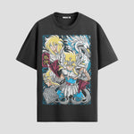 Playera urbana de anime y gaming ExtraLife MX, corte Standard Fit unisex ligero y transpirable en color Deep Black y Pure White, ropa de uso diario para gym y casual.