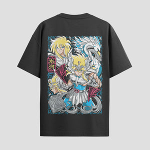 Playera urbana de anime y gaming ExtraLife MX, corte Standard Fit unisex ligero y transpirable en color Deep Black y Pure White, ropa de uso diario para gym y casual.