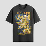 Playera urbana de anime y gaming ExtraLife MX, corte Standard Fit unisex ligero y transpirable en color Deep Black y Pure White, ropa de uso diario para gym y casual.