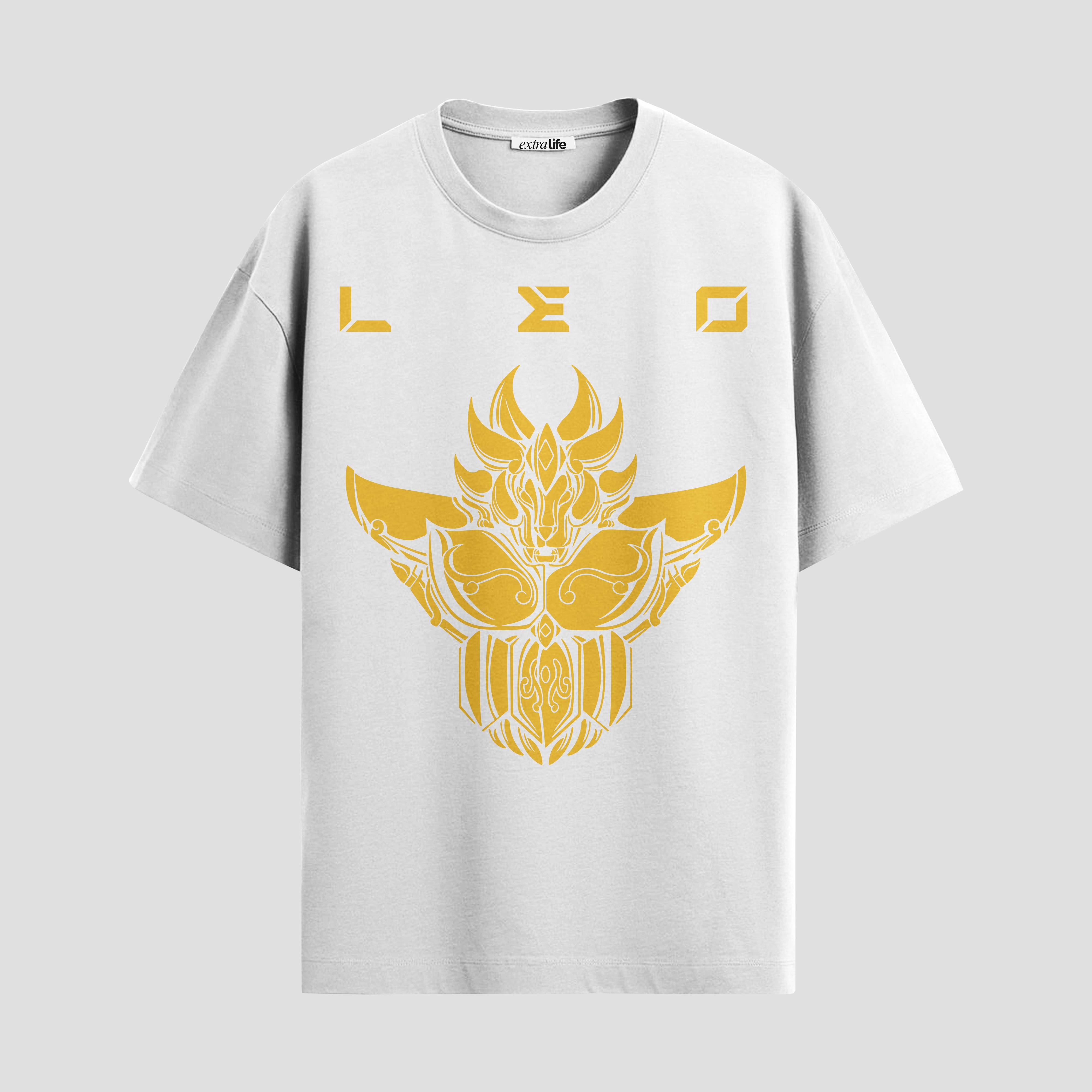 Playera urbana de anime y gaming ExtraLife MX, corte Standard Fit unisex ligero y transpirable en color Deep Black y Pure White, ropa de uso diario para gym y casual.