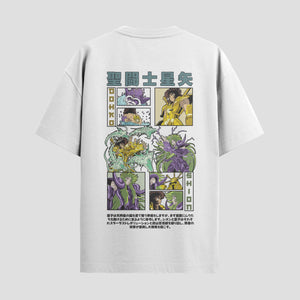 Playera urbana de anime y gaming ExtraLife MX, corte Standard Fit unisex ligero y transpirable en color Deep Black y Pure White, ropa de uso diario para gym y casual.