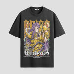Playera urbana de anime y gaming ExtraLife MX, corte Standard Fit unisex ligero y transpirable en color Deep Black y Pure White, ropa de uso diario para gym y casual.