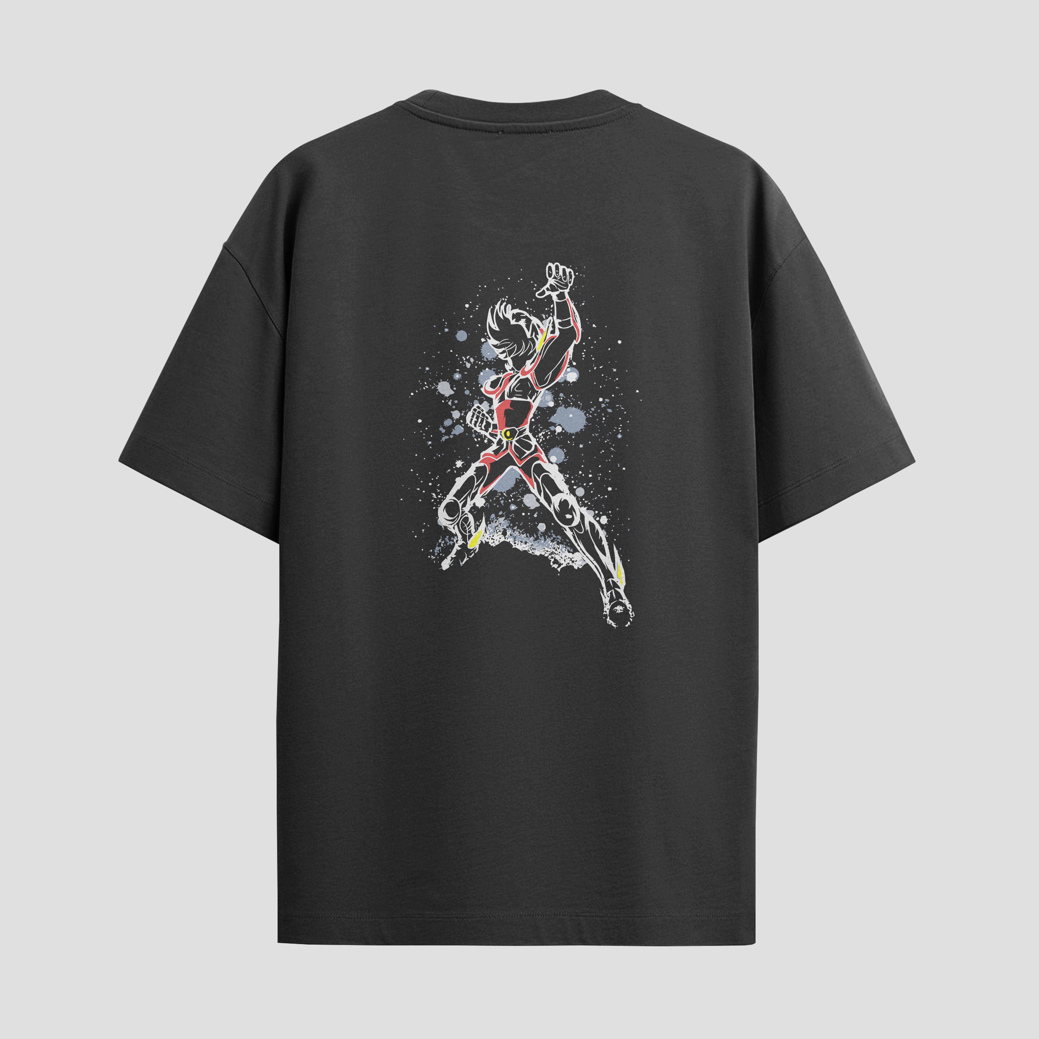 Playera urbana de anime y gaming ExtraLife MX, corte Standard Fit unisex ligero y transpirable en color Deep Black y Pure White, ropa de uso diario para gym y casual.