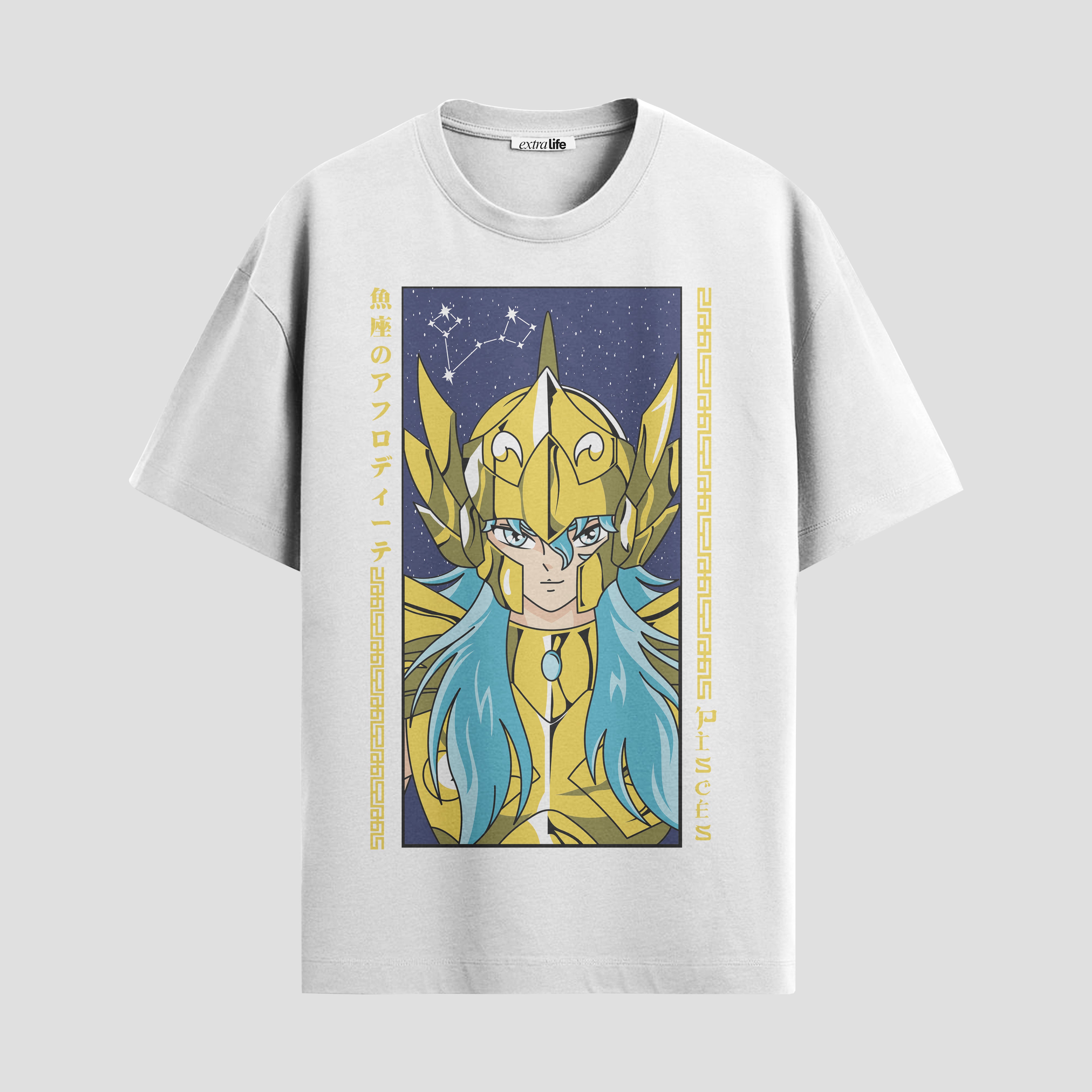 Playera urbana de anime y gaming ExtraLife MX, corte Standard Fit unisex ligero y transpirable en color Deep Black y Pure White, ropa de uso diario para gym y casual.