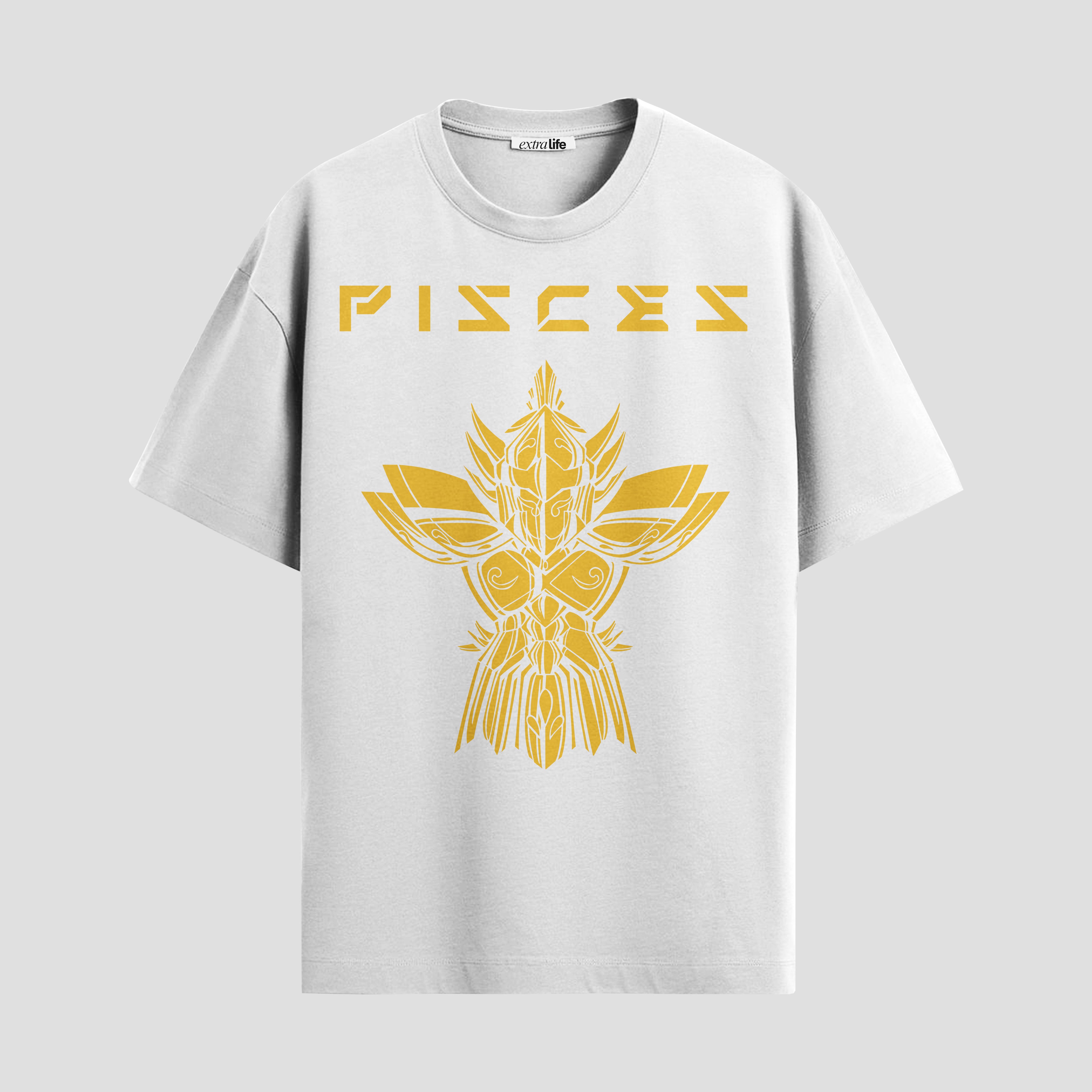 Playera urbana de anime y gaming ExtraLife MX, corte Standard Fit unisex ligero y transpirable en color Deep Black y Pure White, ropa de uso diario para gym y casual.