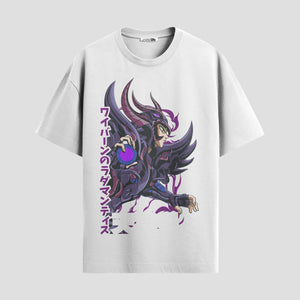 Playera urbana de anime y gaming ExtraLife MX, corte Standard Fit unisex ligero y transpirable en color Deep Black y Pure White, ropa de uso diario para gym y casual.