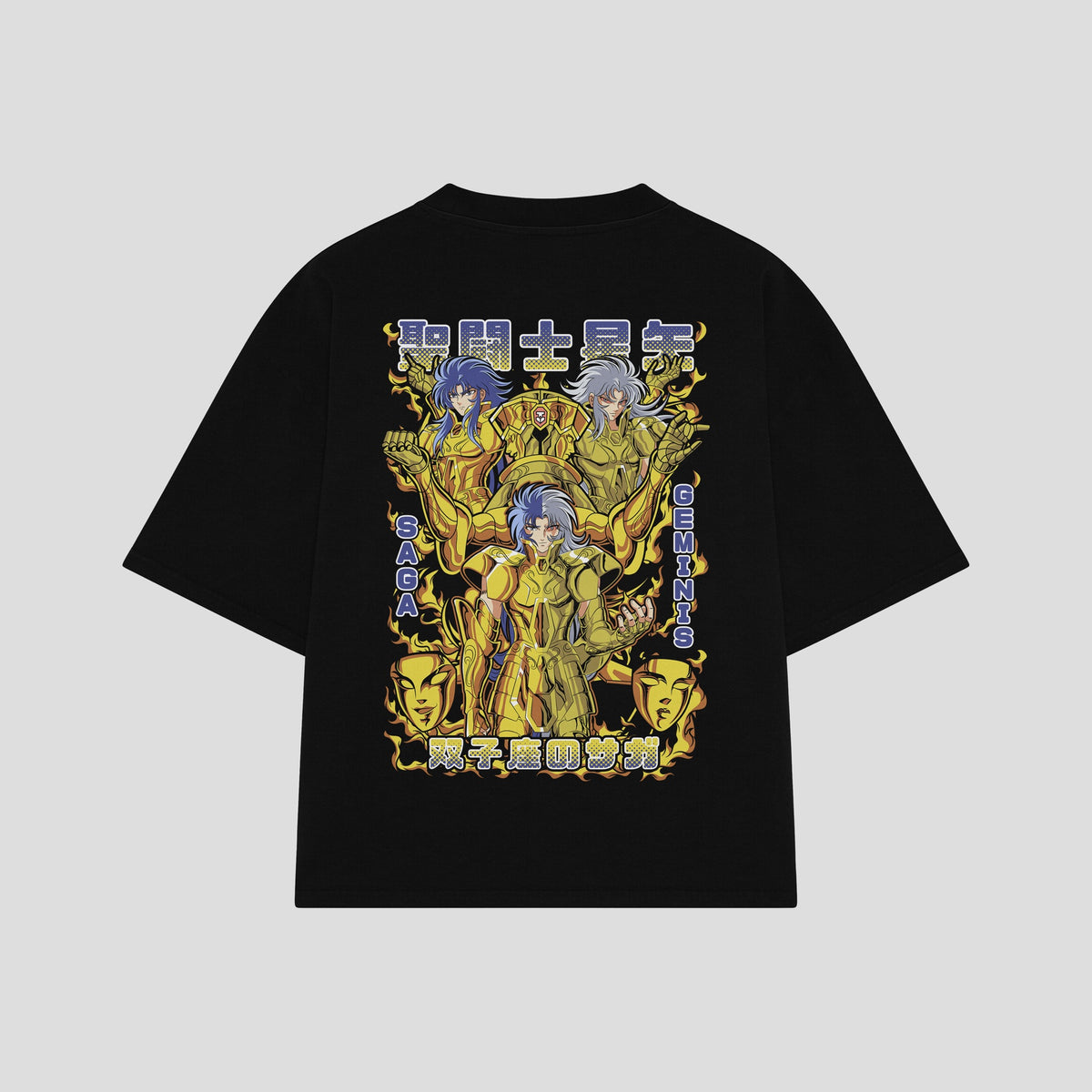 Playera streetwear premium de anime y gaming ExtraLife MX, corte oversized drop shoulder ligero y fresco en color Deep Black y Off-White, moda urbana mexicana de culto.