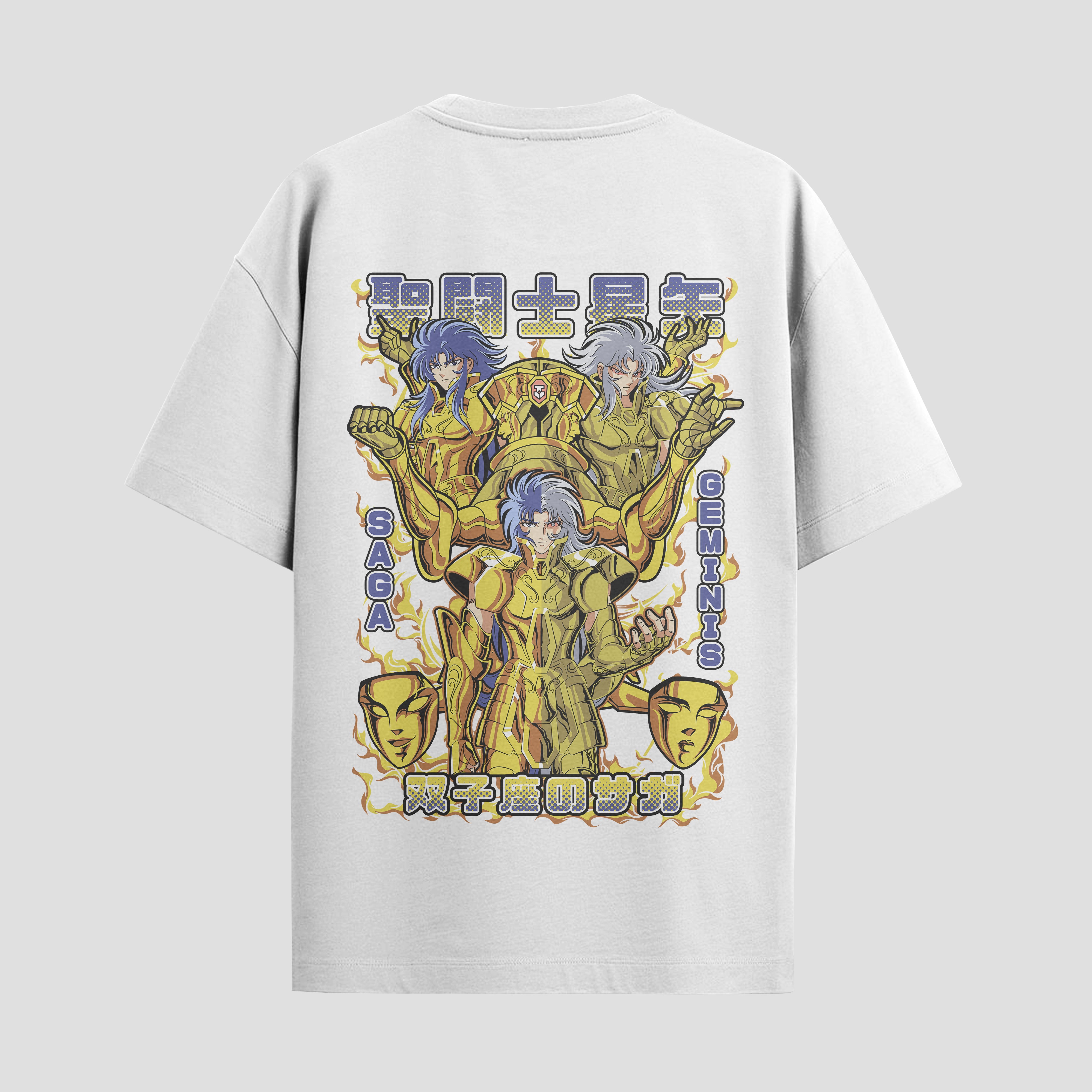Playera urbana de anime y gaming ExtraLife MX, corte Standard Fit unisex ligero y transpirable en color Deep Black y Pure White, ropa de uso diario para gym y casual.