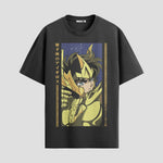 Playera urbana de anime y gaming ExtraLife MX, corte Standard Fit unisex ligero y transpirable en color Deep Black y Pure White, ropa de uso diario para gym y casual.