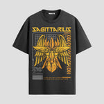 Playera urbana de anime y gaming ExtraLife MX, corte Standard Fit unisex ligero y transpirable en color Deep Black y Pure White, ropa de uso diario para gym y casual.