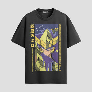 Playera urbana de anime y gaming ExtraLife MX, corte Standard Fit unisex ligero y transpirable en color Deep Black y Pure White, ropa de uso diario para gym y casual.