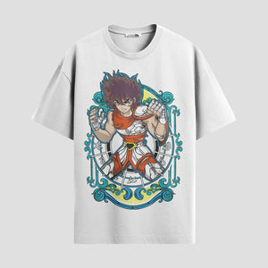 Playera urbana de anime y gaming ExtraLife MX, corte Standard Fit unisex ligero y transpirable en color Deep Black y Pure White, ropa de uso diario para gym y casual.
