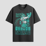 Playera urbana de anime y gaming ExtraLife MX, corte Standard Fit unisex ligero y transpirable en color Deep Black y Pure White, ropa de uso diario para gym y casual.