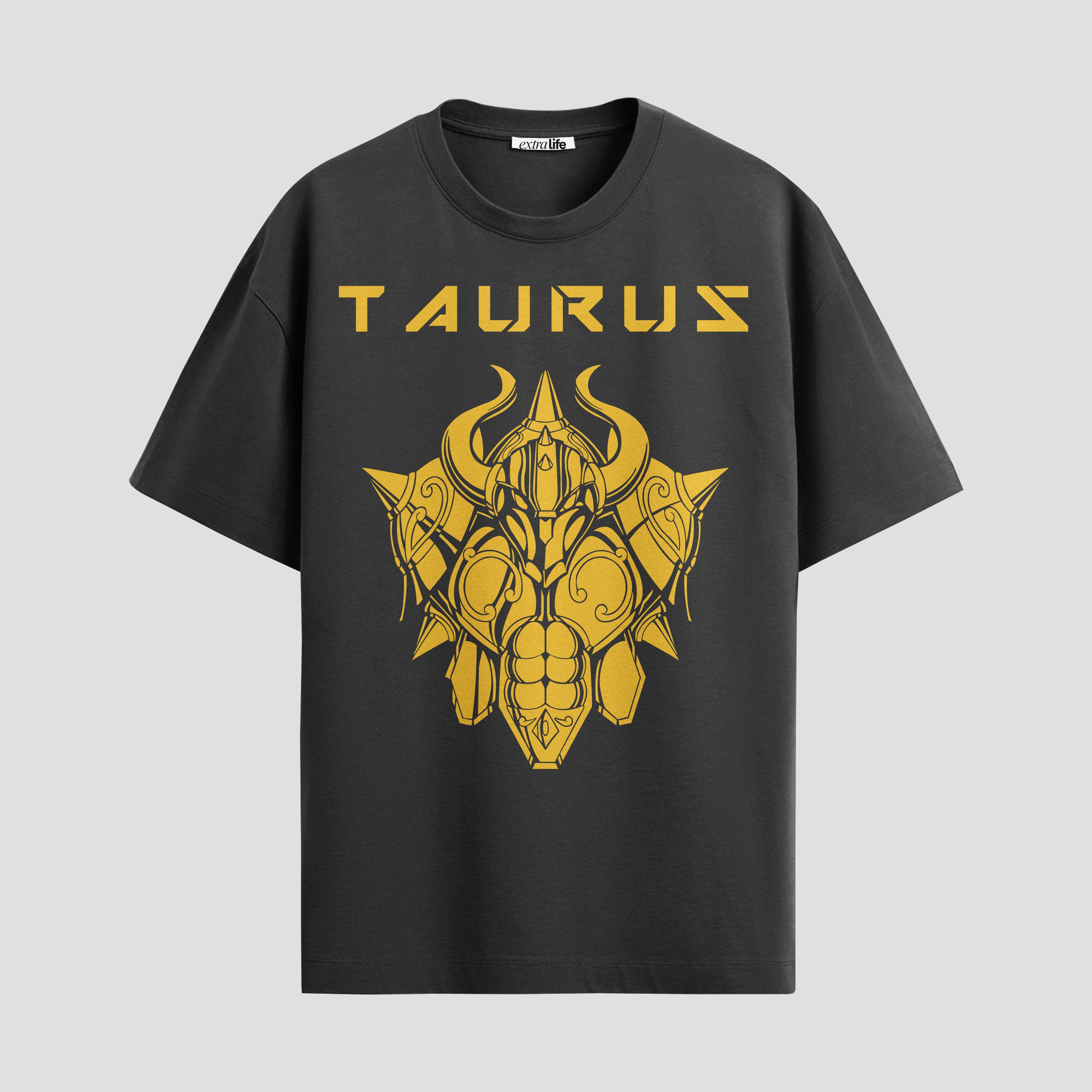 Playera urbana de anime y gaming ExtraLife MX, corte Standard Fit unisex ligero y transpirable en color Deep Black y Pure White, ropa de uso diario para gym y casual.