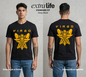 Los Caballeros del Cosmos | El Pegaso del Bien #03866 - Playera Standard Fit | Deep Black - Foto en modelo