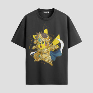 Playera urbana de anime y gaming ExtraLife MX, corte Standard Fit unisex ligero y transpirable en color Deep Black y Pure White, ropa de uso diario para gym y casual.