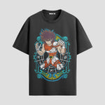 Playera urbana de anime y gaming ExtraLife MX, corte Standard Fit unisex ligero y transpirable en color Deep Black y Pure White, ropa de uso diario para gym y casual.