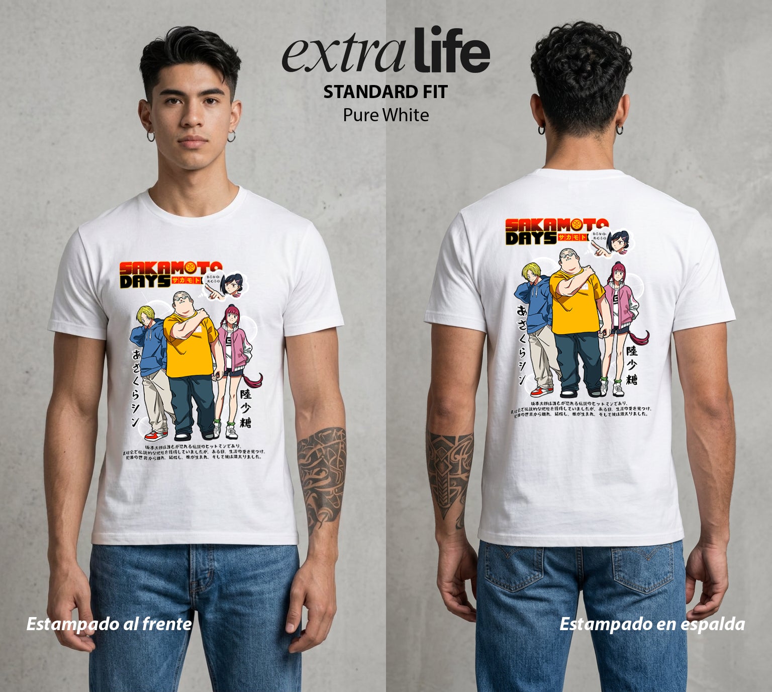 El Retirado Letal | El Equipo del Bien #03871 - Playera Standard Fit | Pure White - Foto en modelo