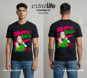 El Retirado Letal | El Amo de Casa del Bien #03875 - Playera Standard Fit | Deep Black - Foto en modelo