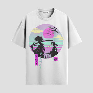 Playera urbana de anime y gaming ExtraLife MX, corte Standard Fit unisex ligero y transpirable en color Deep Black y Pure White, ropa de uso diario para gym y casual.