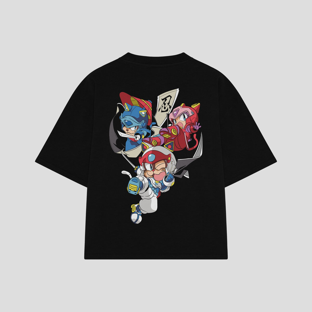 Playera streetwear premium de anime y gaming ExtraLife MX, corte oversized drop shoulder ligero y fresco en color Deep Black y Off-White, moda urbana mexicana de culto.