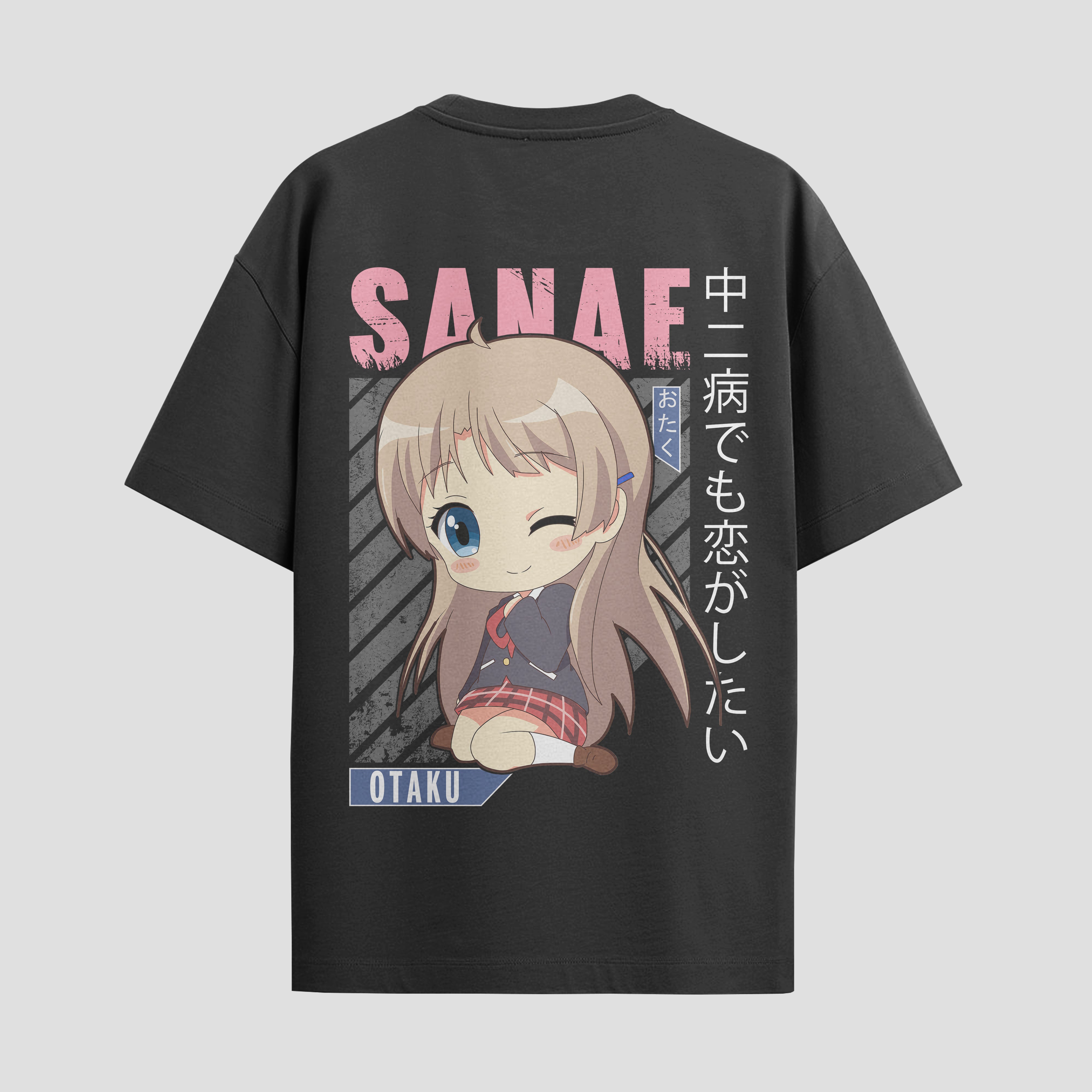 Playera urbana de anime y gaming ExtraLife MX, corte Standard Fit unisex ligero y transpirable en color Deep Black y Pure White, ropa de uso diario para gym y casual.