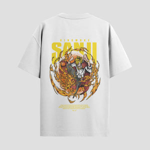 Playera urbana de anime y gaming ExtraLife MX, corte Standard Fit unisex ligero y transpirable en color Deep Black y Pure White, ropa de uso diario para gym y casual.