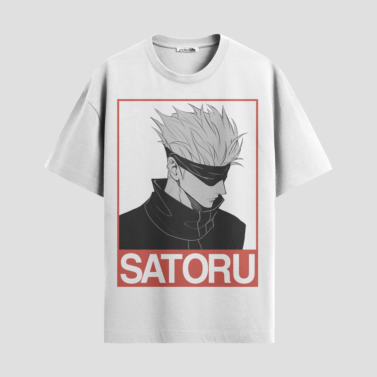 Playera urbana de anime y gaming ExtraLife MX, corte Classic Premium unisex ligero y transpirable en color Deep Black y Pure White, ropa de uso diario para gym y casual.