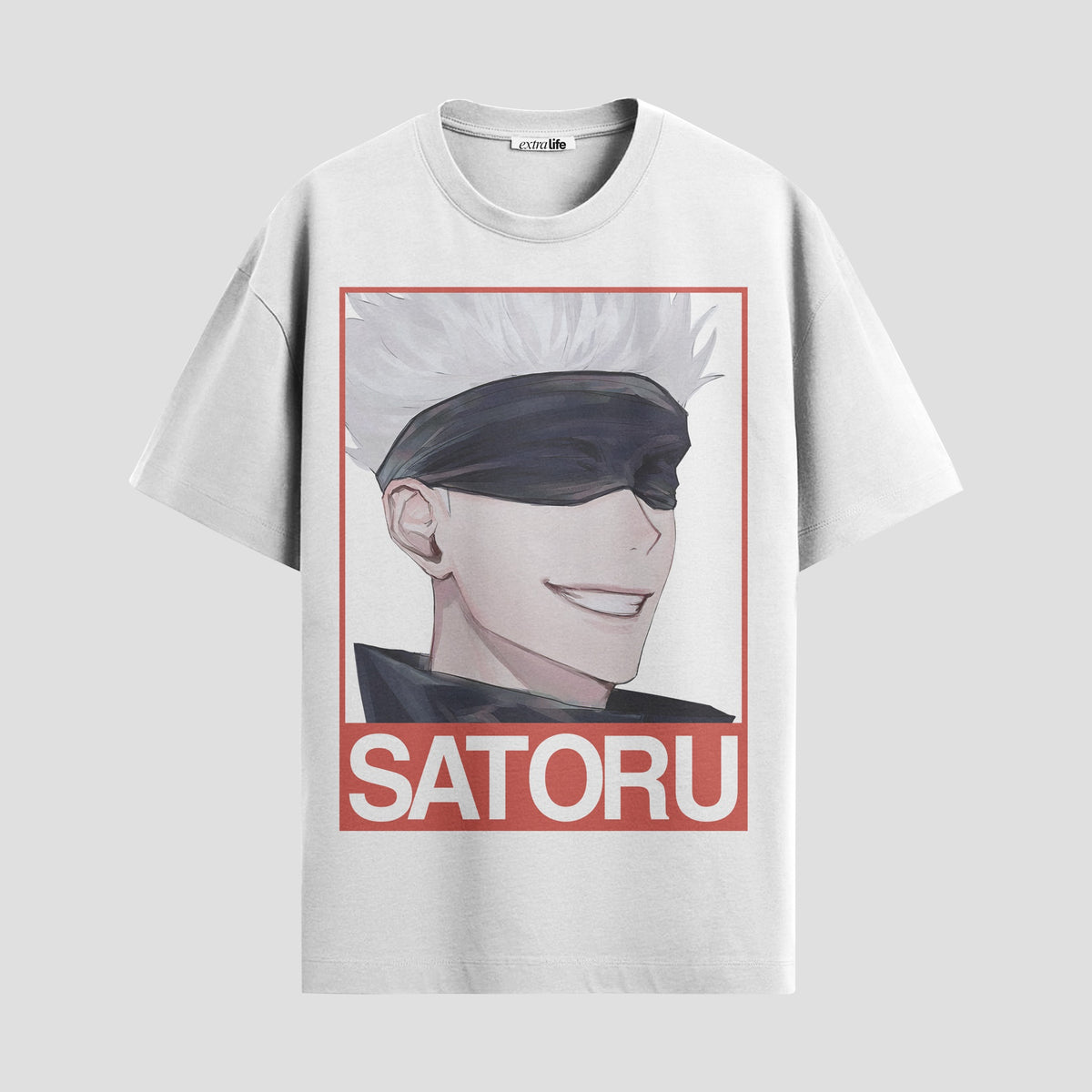 Playera urbana de anime y gaming ExtraLife MX, corte Classic Premium unisex ligero y transpirable en color Deep Black y Pure White, ropa de uso diario para gym y casual.