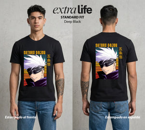 El Arte de las Maldiciones | El Infinito del Bien #03921 - Playera Standard Fit | Deep Black - Foto en modelo