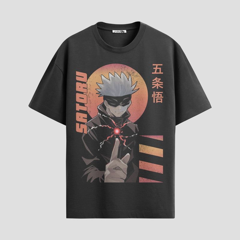 Playera urbana de anime y gaming ExtraLife MX, corte Standard Fit unisex ligero y transpirable en color Deep Black y Pure White, ropa de uso diario para gym y casual.